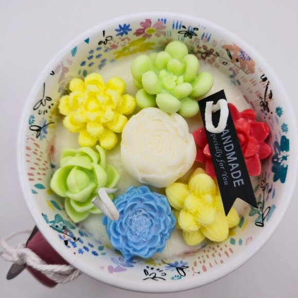 Handmade ✦ Best Mom Ever Mug Candle ✦ Sweet Orange Passionfruit Soy Wax Floral - Picture 4 of 9